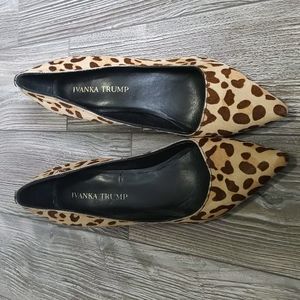 Ivanka Trump Leopard Print Heels 6.5